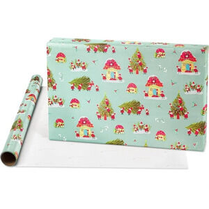Papyrus Mushroom House Wrapping Paper, NWT 🍄